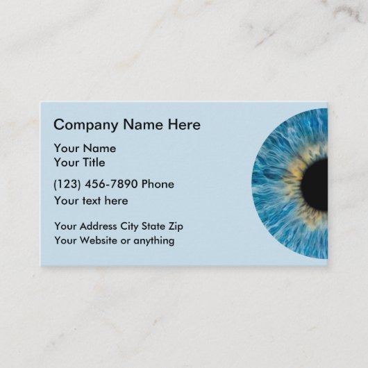 眼科眼科医 名刺 (正面)