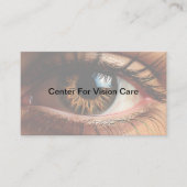眼科視覚気にアポイントメントカード 名刺 (正面)