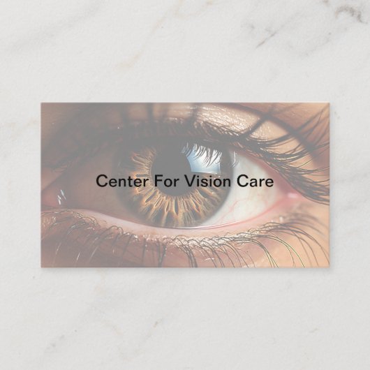 眼科視覚気にアポイントメントカード 名刺 (正面)