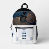 眼窩浚渫船 プリントバックパック (正面)