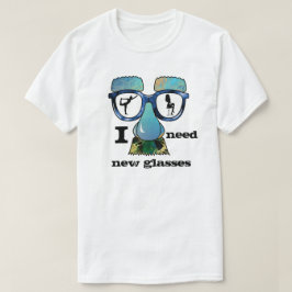眼鏡おもしろいを笑わされる掛けた浮気の男 Tシャツ