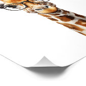 眼鏡おもしろい付きキリン フォトプリント            (角)