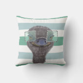 眼鏡おもしろい付きダチョウ クッション (裏面)