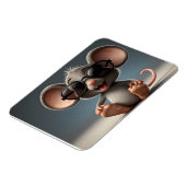 眼鏡おもしろい付きマウス マグネット (左側)