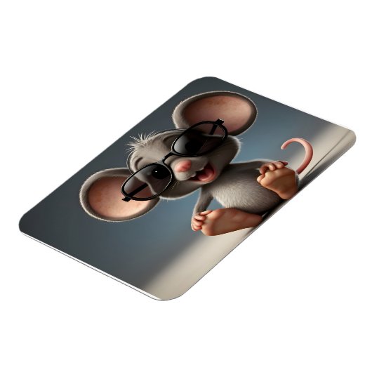 眼鏡おもしろい付きマウス マグネット (左側)