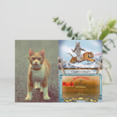 眼鏡おもしろい付き猫 招待状 (スタンド正面)