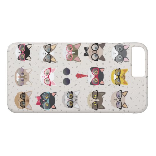 眼鏡おもしろい付き猫iPhone 7 Plusケース Case-Mate iPhoneケース (裏面(横))