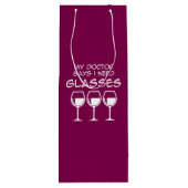 眼鏡が必要だ ワインギフトバッグ (裏面)
