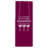 眼鏡が必要だ ワインギフトバッグ (正面)
