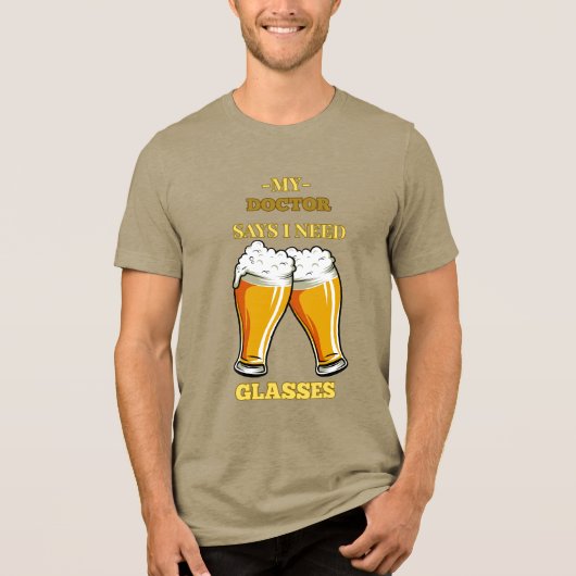 眼鏡が必要 トライブレンドTシャツ (正面)