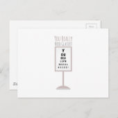 眼鏡が必要 ポストカード (正面/裏面)