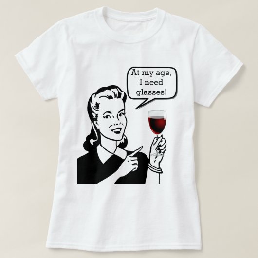 眼鏡が必要 Tシャツ (デザイン正面)