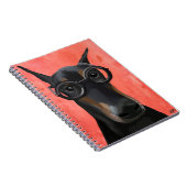 眼鏡つきドーバーマン ノートブック (右側)