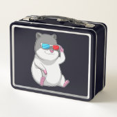 眼鏡つきハムスター メタルランチボックス (裏面)