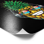 眼鏡つきパイナップル フォトプリント            (角)