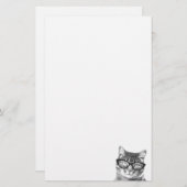 眼鏡つき可愛い猫の紙書for 便箋 (正面/裏面)
