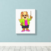 眼鏡で先生に負ける キャンバスプリント (インサイチュ (ウッドフロア))