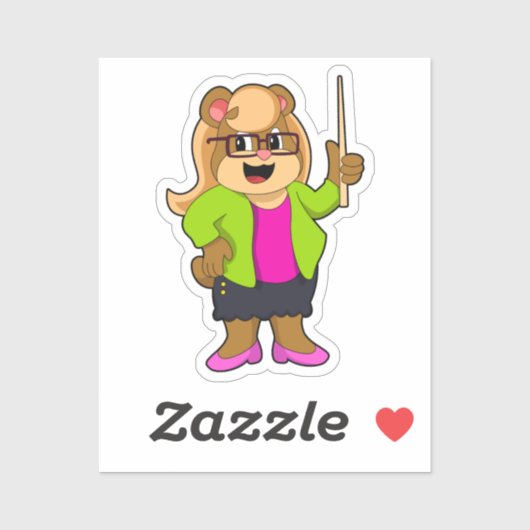 眼鏡で先生に負ける シール (シート)