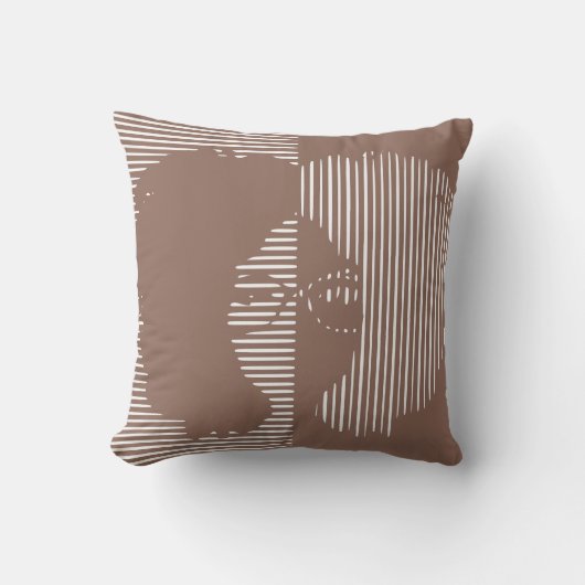 眼鏡と大きなアフロを持つメイヴ・ガール クッション (正面)