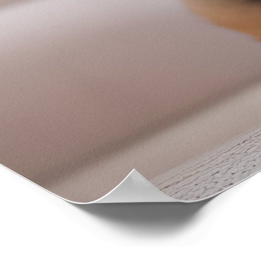 眼鏡と帽子を付けたおもしろい犬 ポスター (角)