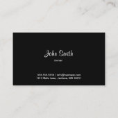 眼鏡と本の切り取り名刺 名刺 (裏面)