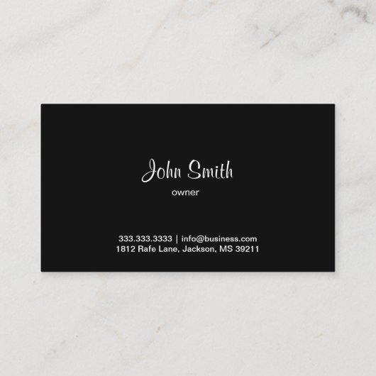 眼鏡と本の切り取り名刺 名刺 (裏面)