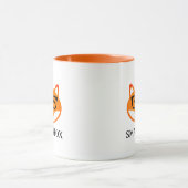 眼鏡のイカしたキツネ コーヒーマグ マグカップ (中央)