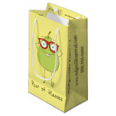 眼鏡のカスタムショッピングバッグの新しいペア - 眼科医 スモールペーパーバッグ (正面アングル)