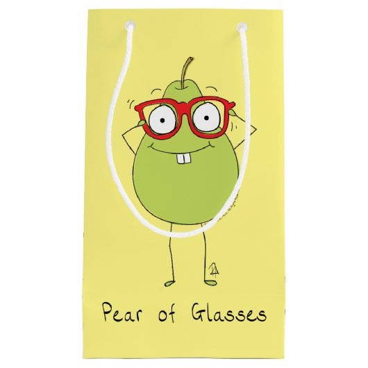 眼鏡のカスタム梨のショッピングバッグアイドクター スモールペーパーバッグ (正面)