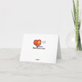 眼鏡のシルエット検眼医クリスマスカード カード (裏面)