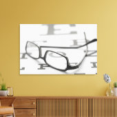 眼鏡のスタジオショットの眼球図 キャンバスプリント (インサイチュ (リビング))