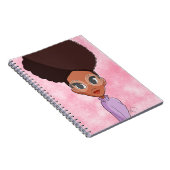 眼鏡のノートブックの黒人女性 ノートブック (右側)