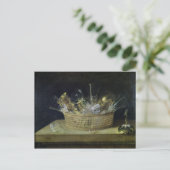 眼鏡のバスケットを持つ静物人生, 1644 ポストカード (スタンド正面)