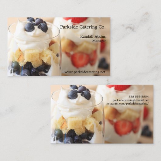 眼鏡の中の小さなベリー小銃 名刺 (正面/裏面)