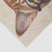 眼鏡の中の猫が切り離される紙 薄葉紙 (詳細)