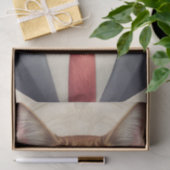 眼鏡の中の猫が切り離される紙 薄葉紙 (ギフト)