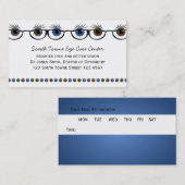 眼鏡の中の目 予約カード (正面/裏面)