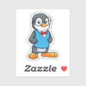 眼鏡の付いたおたくとしてのペンギン シール (シート)