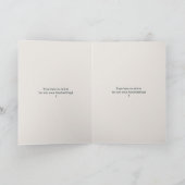 眼鏡の新聞読折りカード付き犬 サンキューカード (内部)