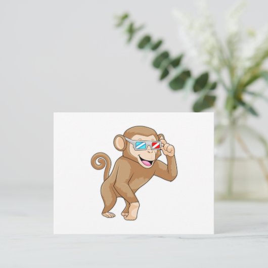 眼鏡の猿 ポストカード (スタンド正面)