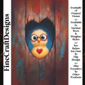 眼鏡の穴を覗くシック&赤いハートBX9デコページ 薄葉紙