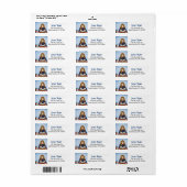 眼鏡の読少女 ラベル (フルシート)