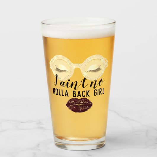 眼鏡はピンクのまつ毛ガールパワーキス恋しく思 タンブラーグラス (ドリンク正面)