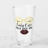 眼鏡はピンクのまつ毛ガールパワーキス恋しく思 タンブラーグラス (正面)