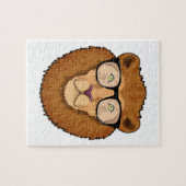 眼鏡をかけたおたくとしてのライオン ジグソーパズル (横)