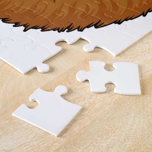 眼鏡をかけたおたくとしてのライオン ジグソーパズル (側面)