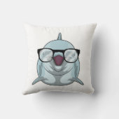 眼鏡をかけたおたくイルカ クッション (裏面)