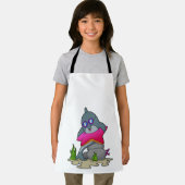 眼鏡をかけたイルカ エプロン (インサイチュ)
