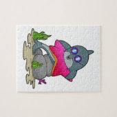 眼鏡をかけたイルカ ジグソーパズル (横)