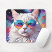 眼鏡をかけた宇宙 マウスパッド (マウス)